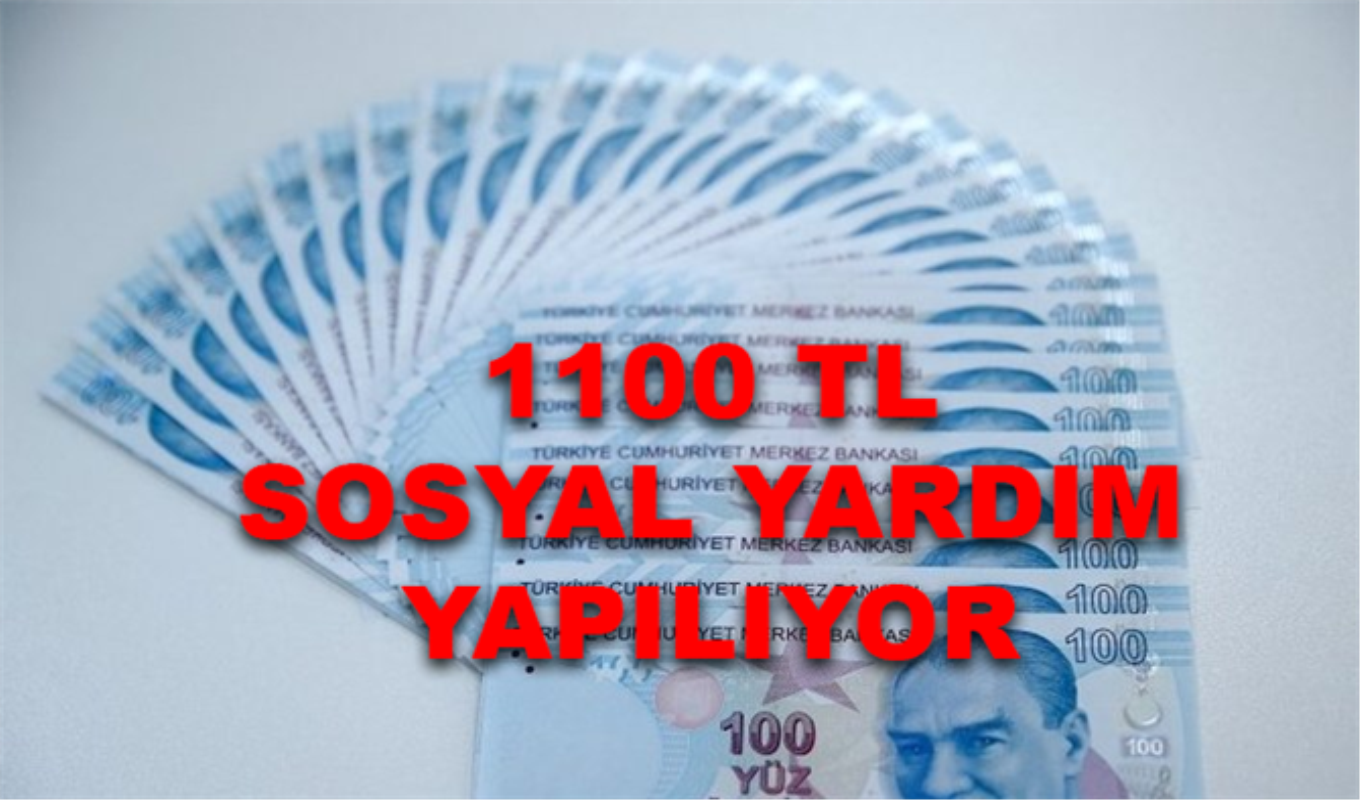 aile calisma ve sosyal hizmetler bakanligi 1100 tl yardim yapiyor
