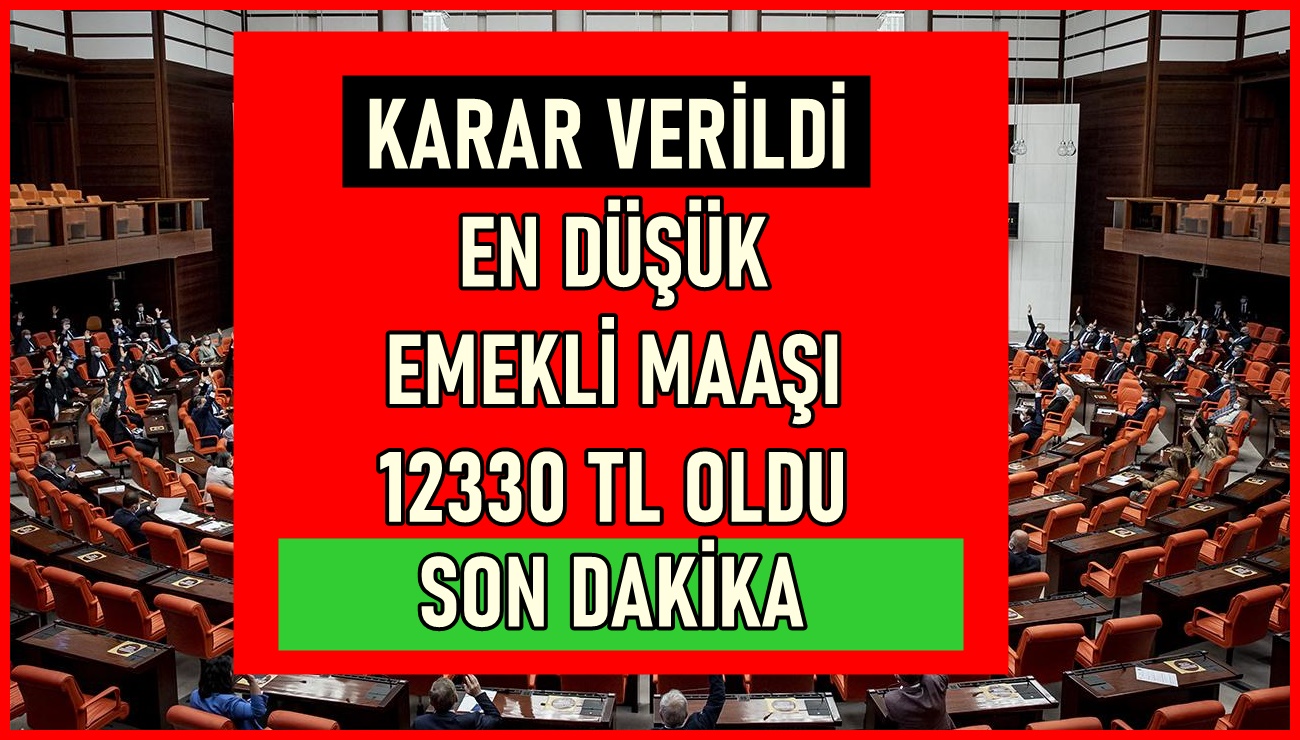 SON DAKİKA HABER! En Düşük Emekli Maaşı Değişti, 12330 TL Oldu! Zam