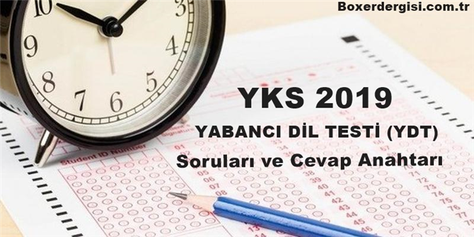2019 YDT sınav soruları ve cevap anahtarı yayınlandı mı? YKS YDT sınav kitapçığı