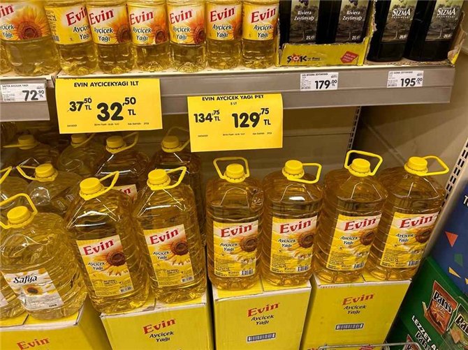 5 Litre Ayçiçek yağında kuyruk oluşturan indirim başlıyor!