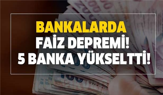 Bankalarda Faiz Depremi! En Yüksek 32 Günlük  Vadeli Hoş Geldin Tanışma Faizi TL/Dolar Hesabı Arttı!
