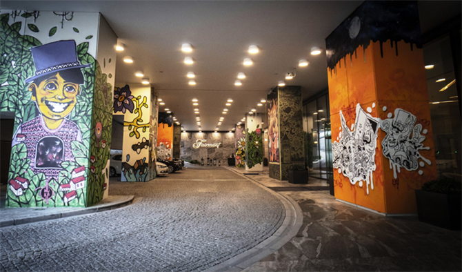 Graffiti Sanatı, Avrupa’nın En İyi Şehir Oteli Olan Fairmont’ta