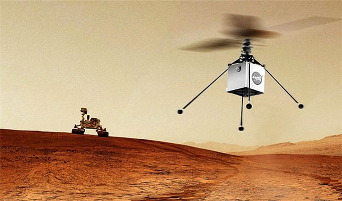 NASA Mars'a Helikopter Götürmeyi Planlıyor