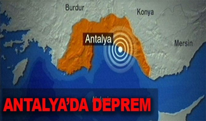 Son Dakika Antalya'da Deprem Şiddeti kaç? Son Depremler Kandilli Rasathanesi