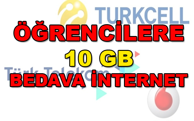 Telekomünikasyon şirketleri Türk Telekom, Vodafone ve Turkcell Sömestr Özel Bedava İnternet Kampanyası