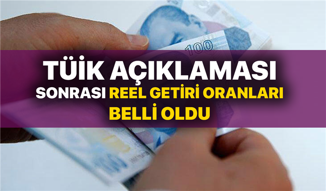 Tuikden açıklama geldi! Eylül ayı reel getiri oranları Geçtiğimiz günlerde açığa kavuştu