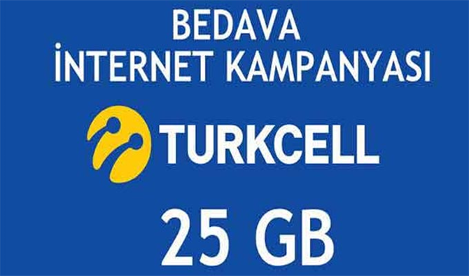 Turkcell 25 GB internet bedava kampanyası sürüyor