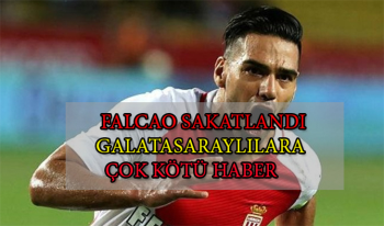 Falcao sakatlandı Galatasaraylılara çok kötü haber
