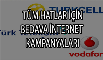 Turkcell, Vodafone ve Türk Telekom'dan bedava internet paketleri rekor kırıyor