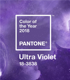 Pantone 2018 Yılının Rengi: Ultra Viloet Kodu: 18-3838 TCX